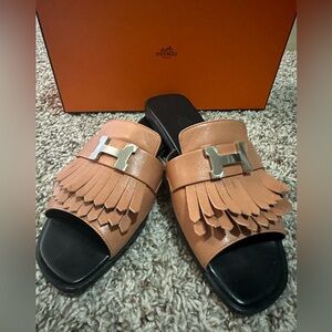 Authentic Hermes Auteuil Sandals